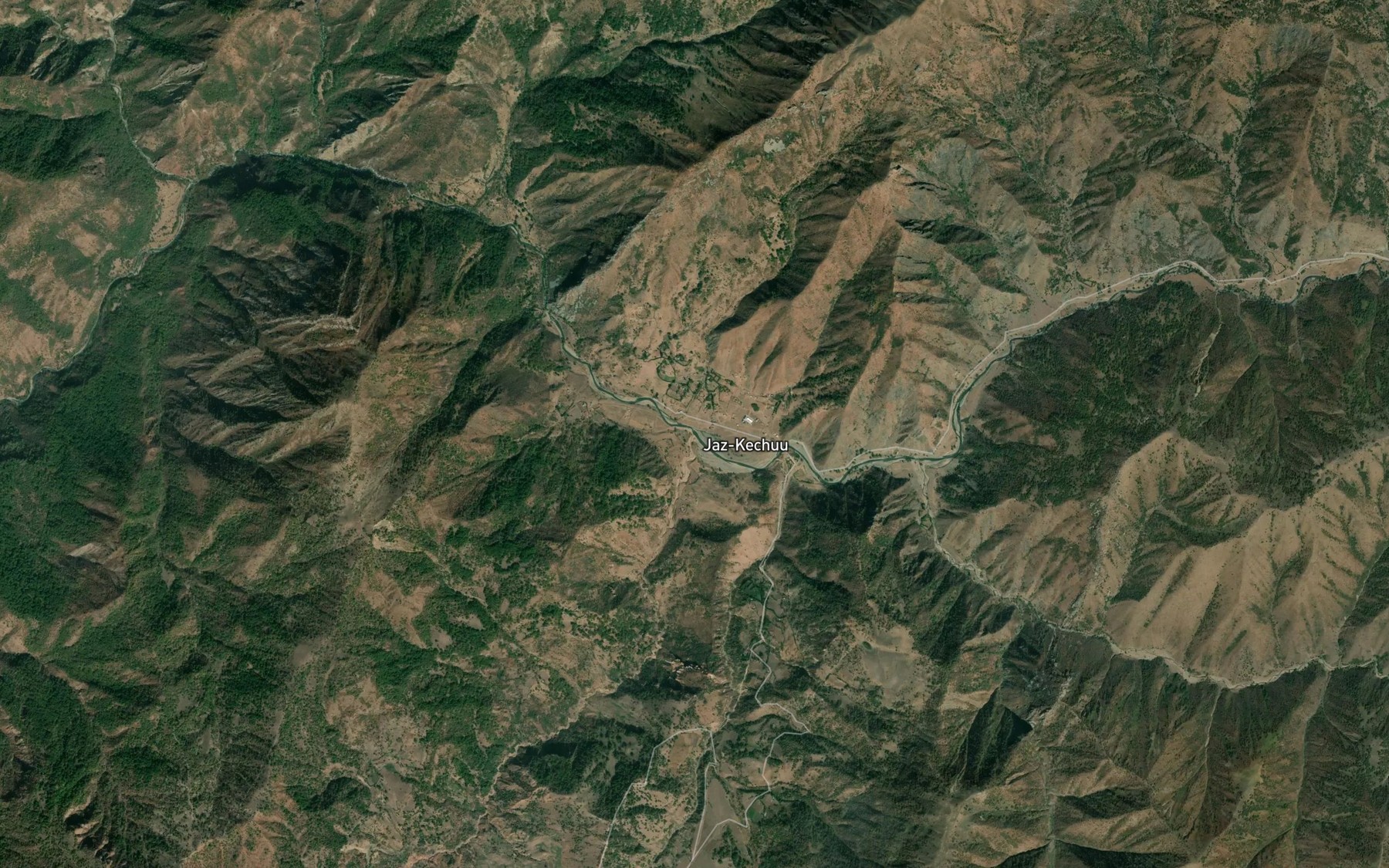 Satellite map of the Dzhildyz-Kel'