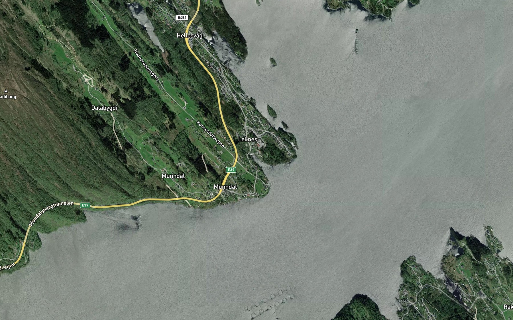 Satellite map of the Leknesvagen