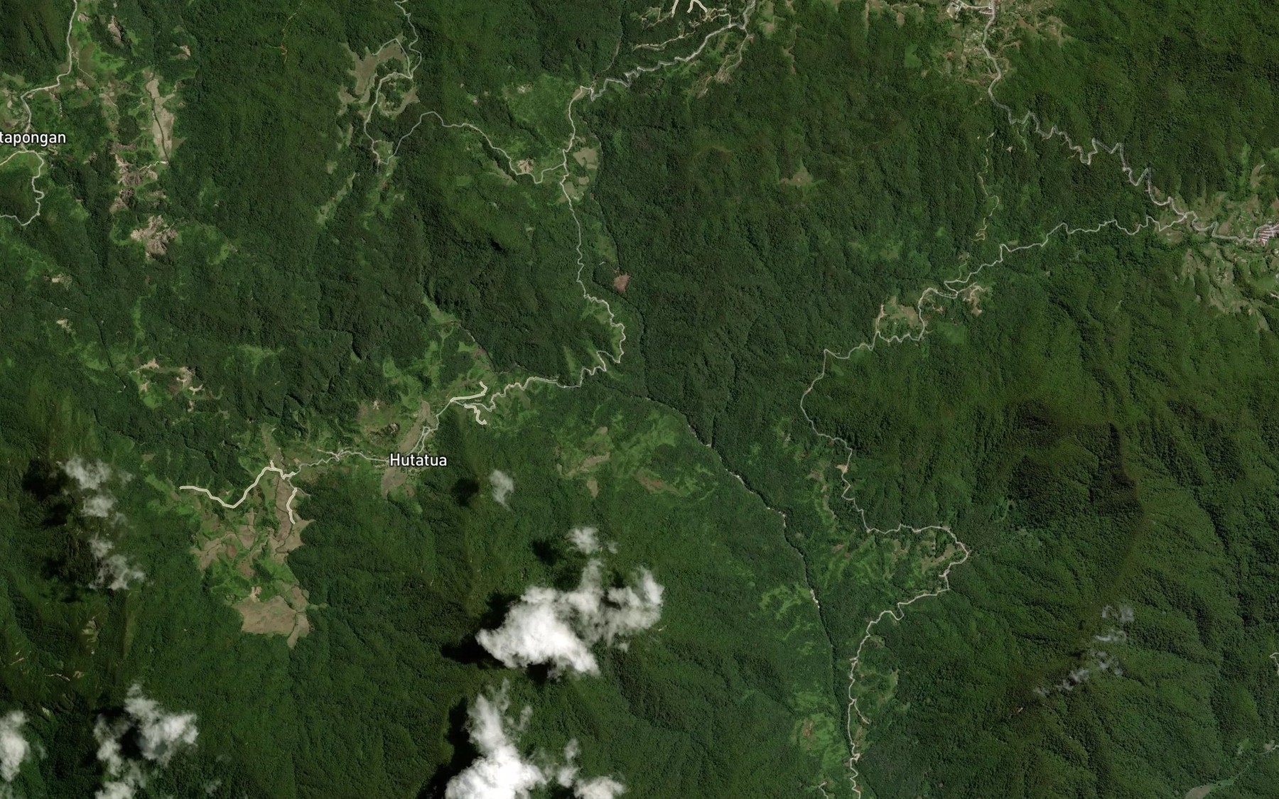 Satellite map of the Aek Pinang
