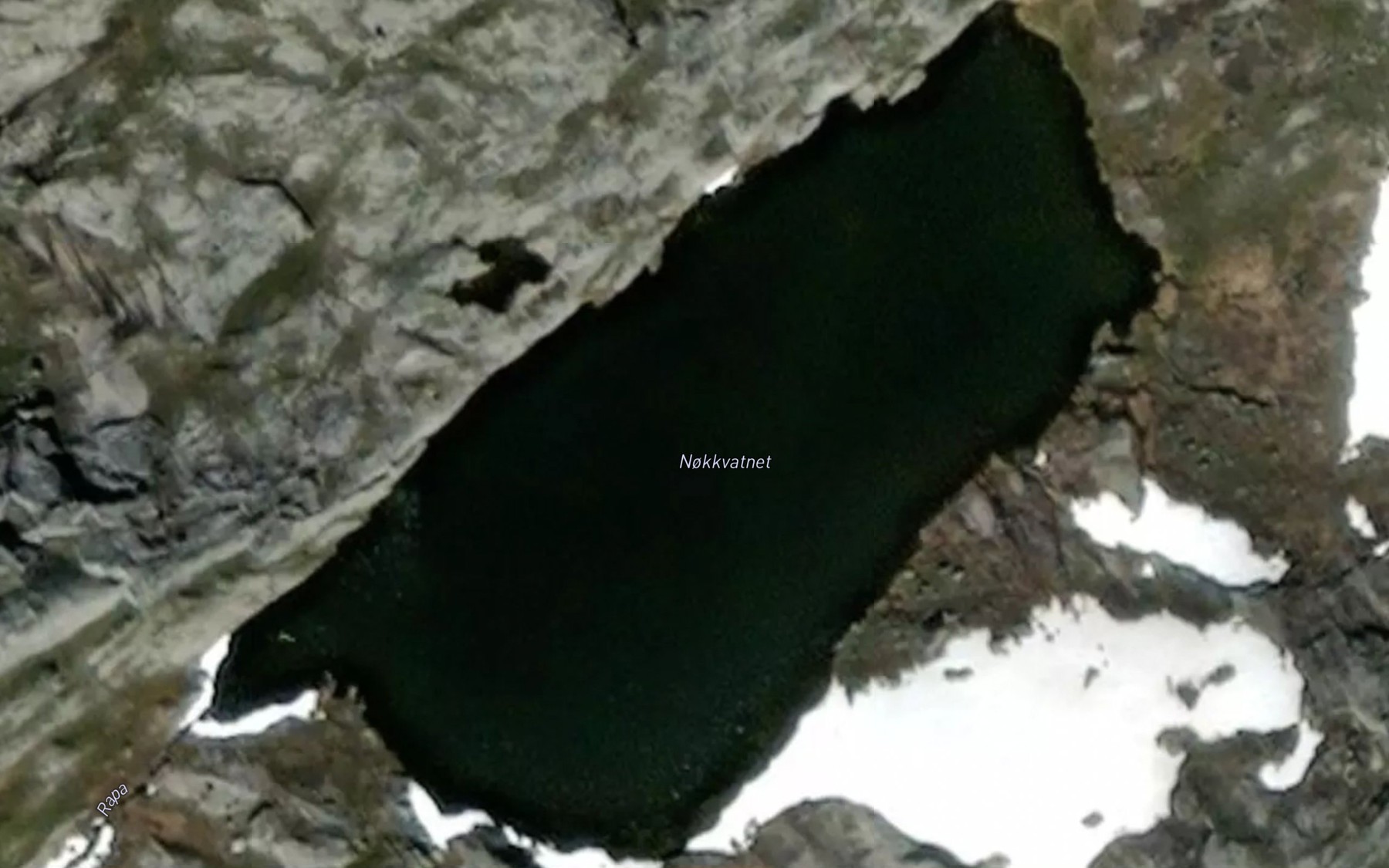 Satellite map of the Nokkvatnet