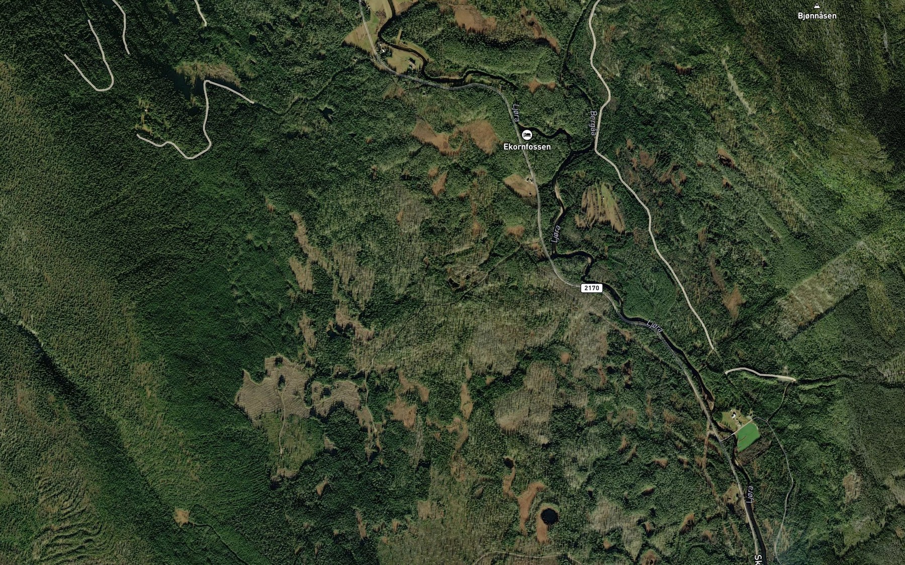 Satellite map of the Rortjonna