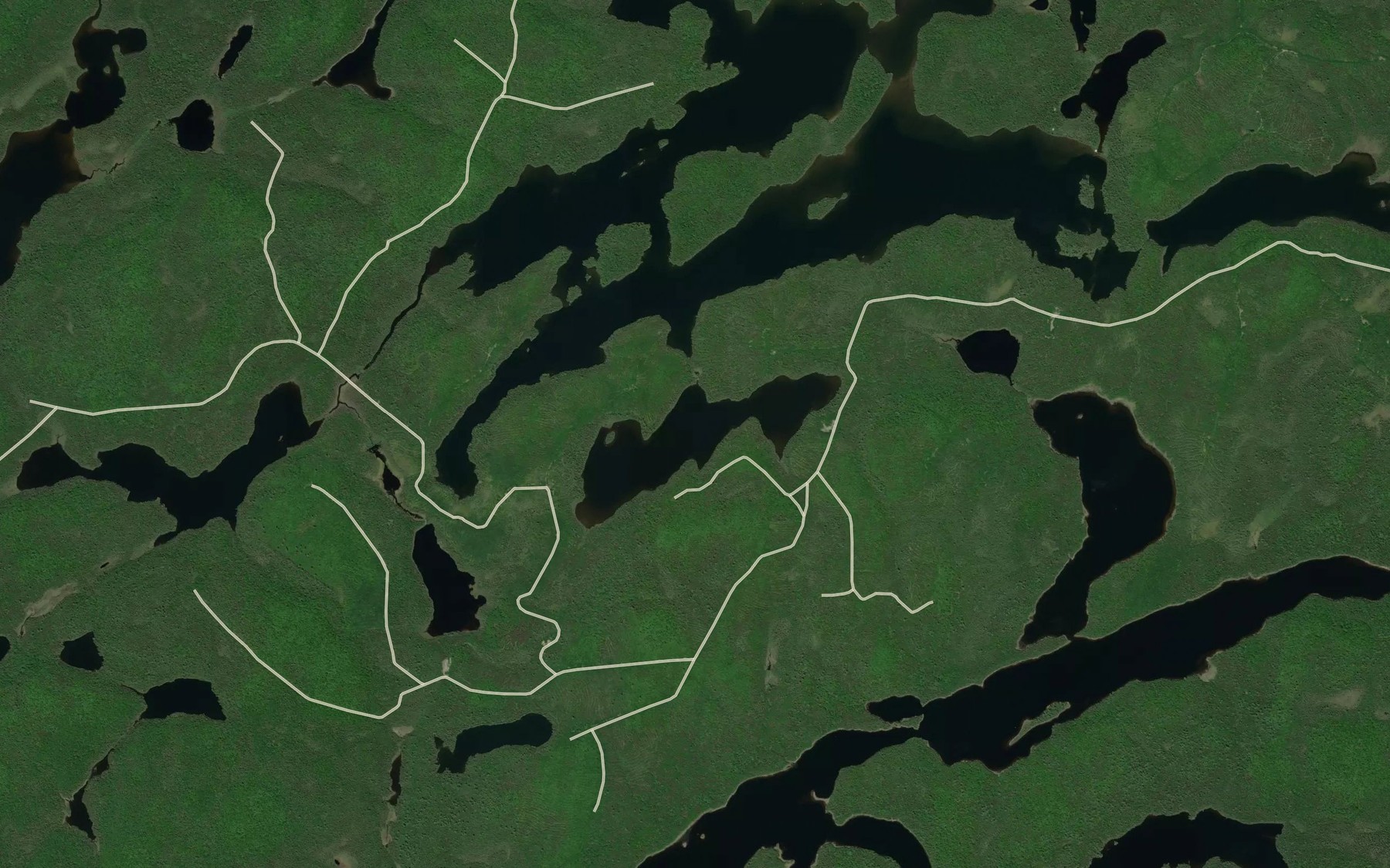 Satellite map of the Lac Louis