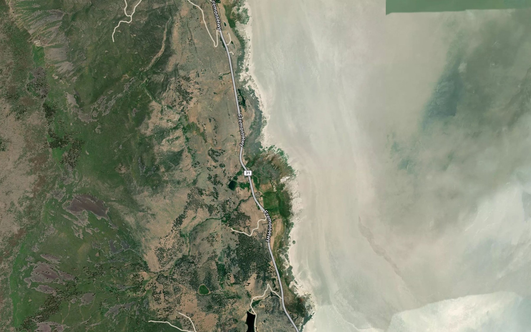 Satellite map of the Foster Creek