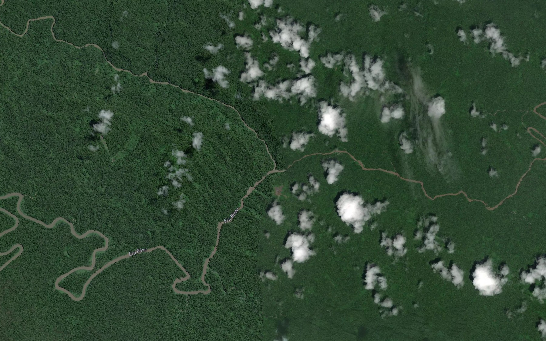Satellite map of the Woodward Junction