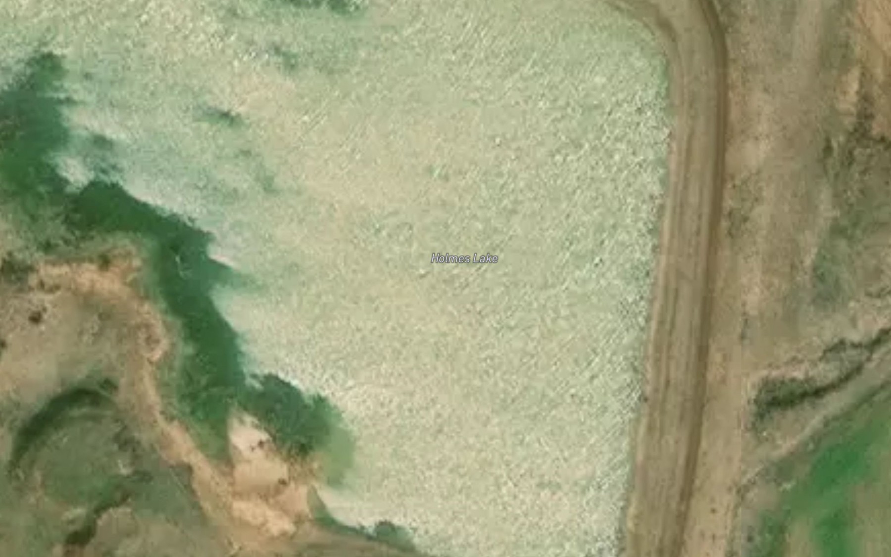 Satellite map of the Holmes Lake