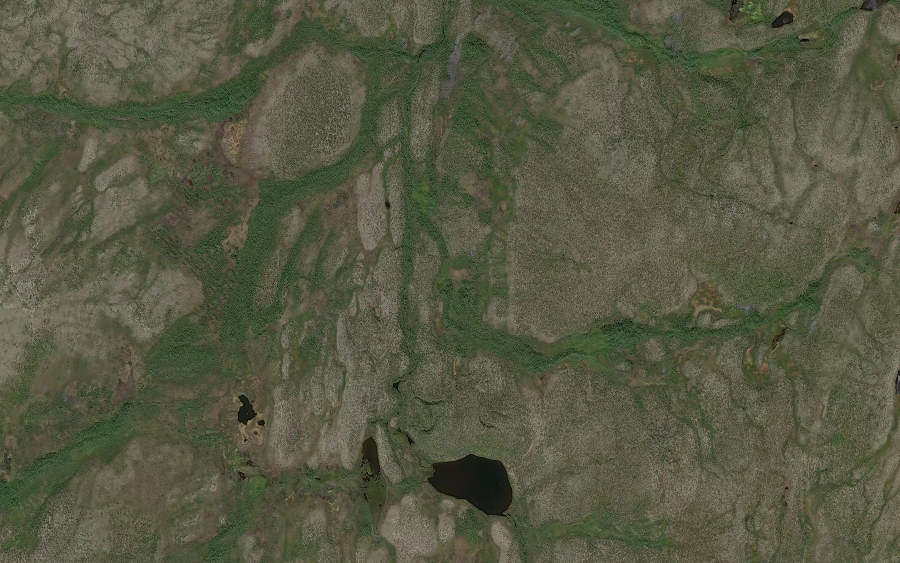 Satellite map of the Mannejarrattnjakka,bajimus