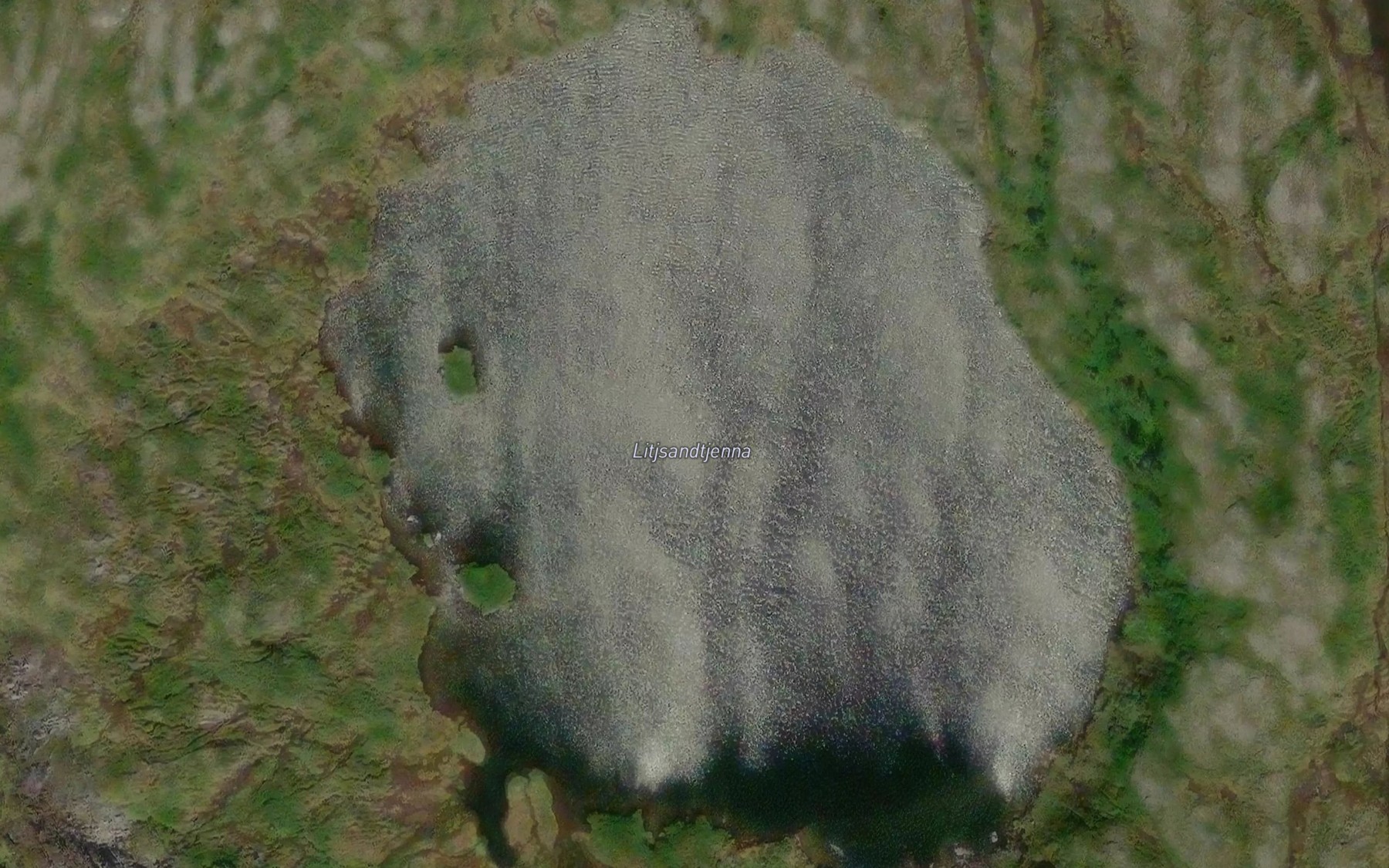 Satellite map of the Litjsandtjenna