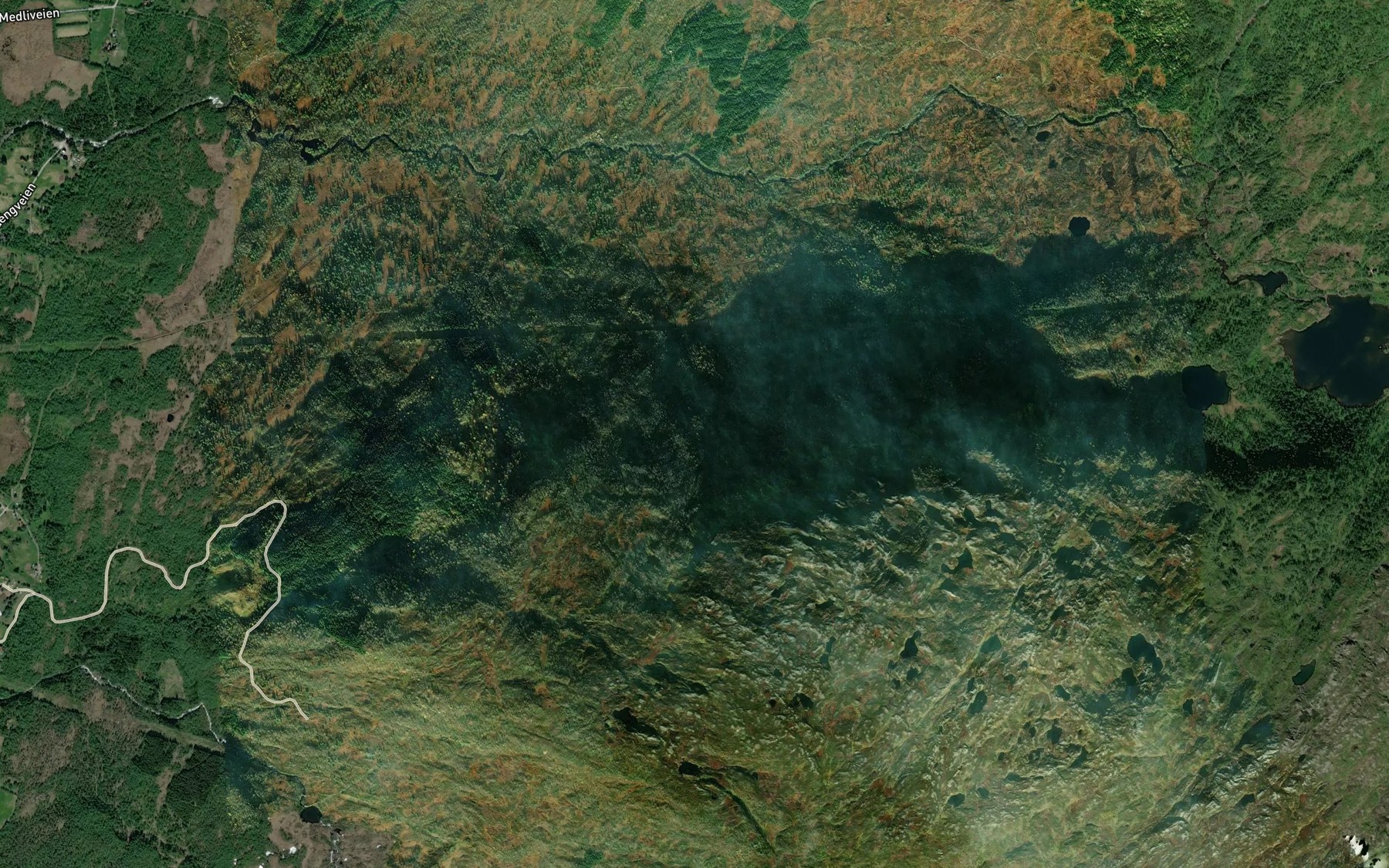Satellite map of the Ronelva