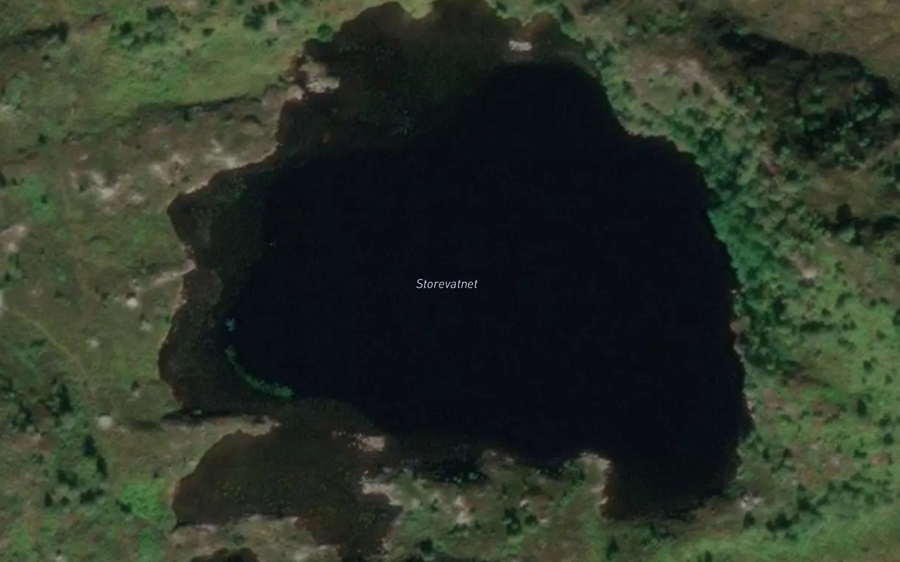 Satellite map of the Storevatnet