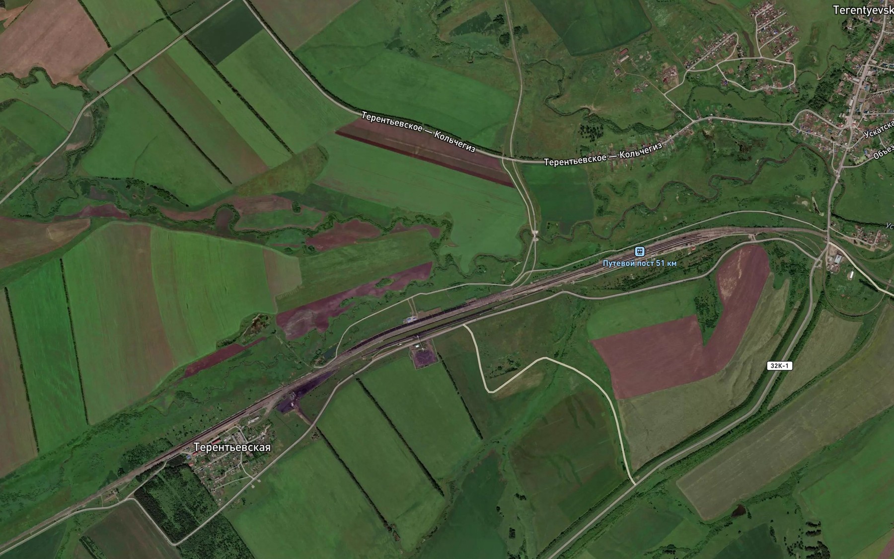 Satellite map of the Pryamoy Uskat