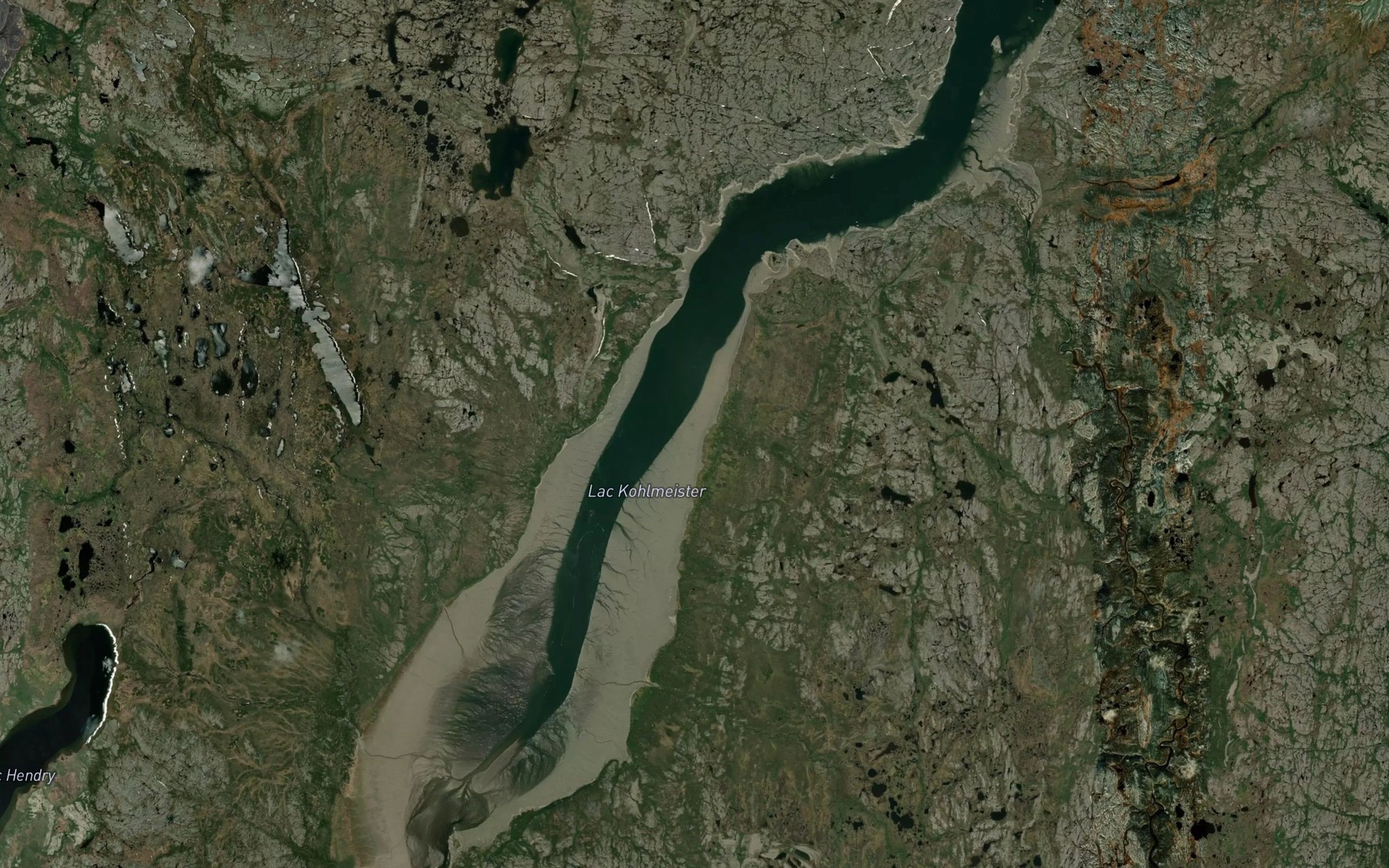 Satellite map of the Lac Kohlmeister