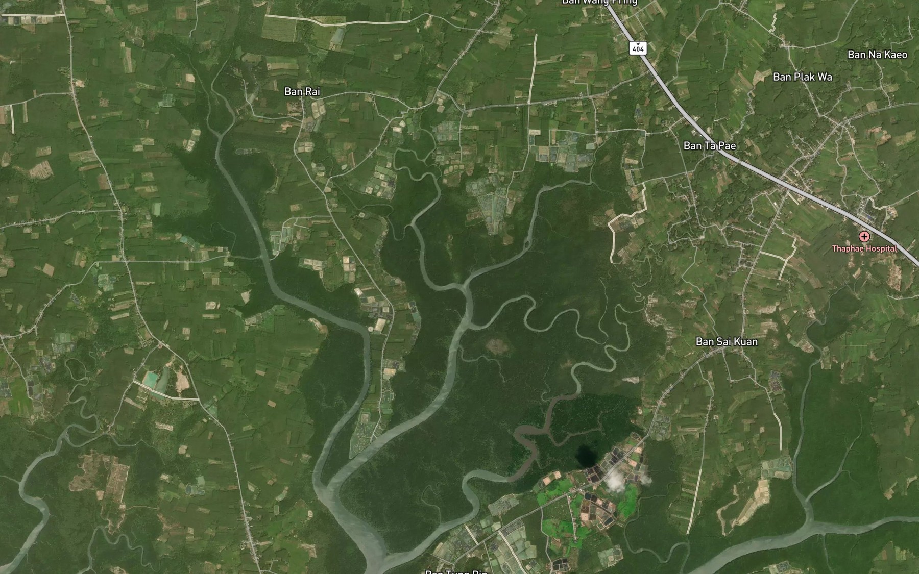 Satellite map of the Khlong Na