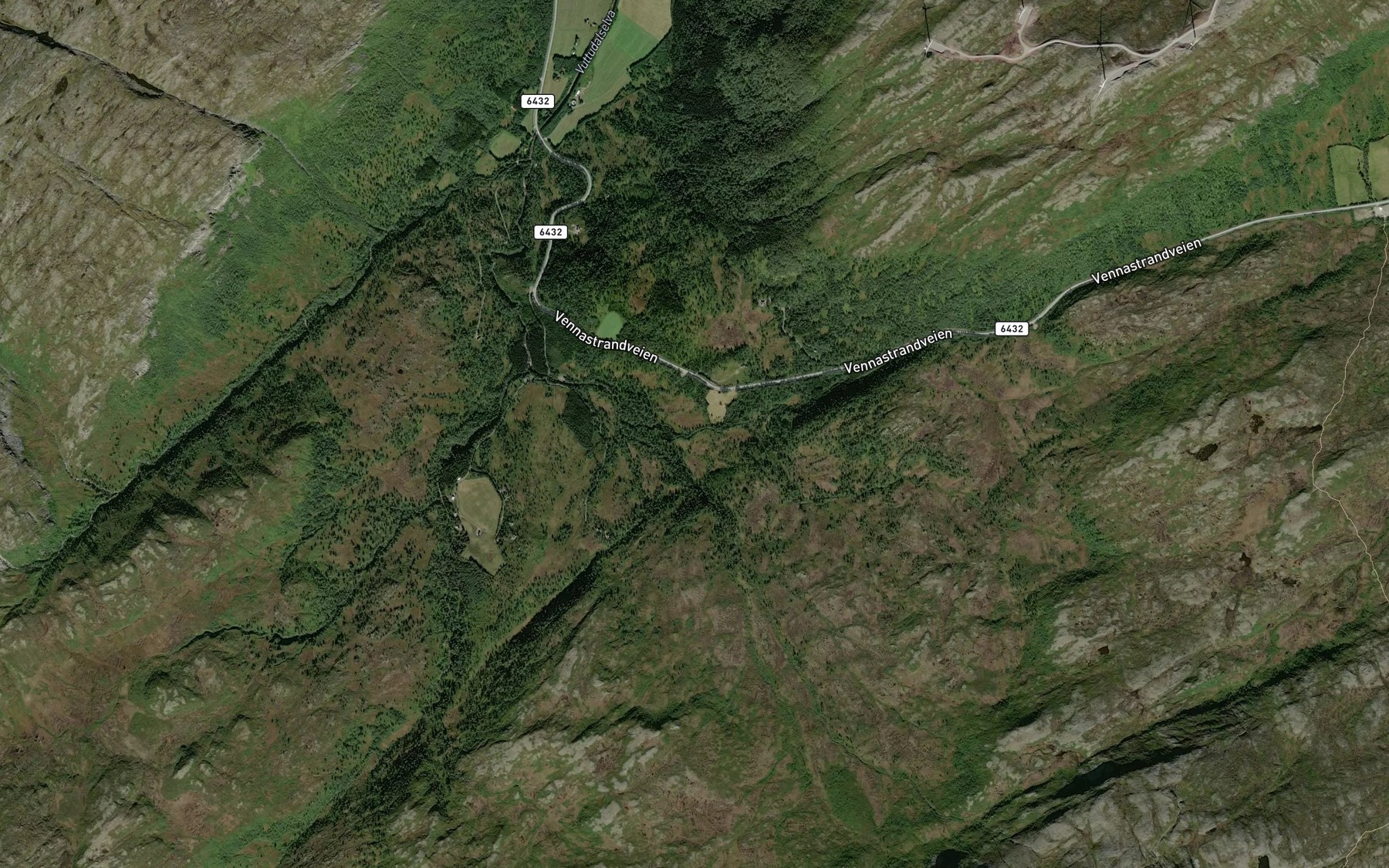 Satellite map of the Slaettesbekken