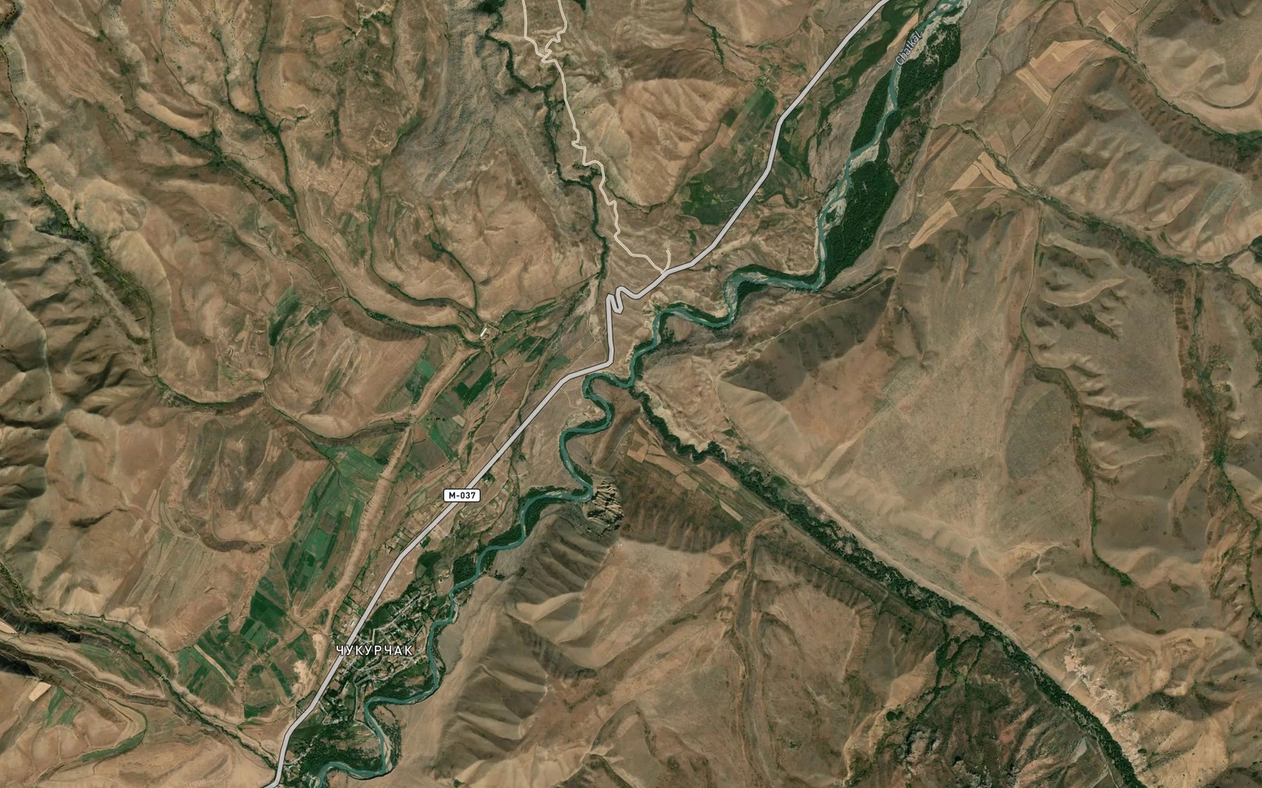 Satellite map of the Kara-Terek