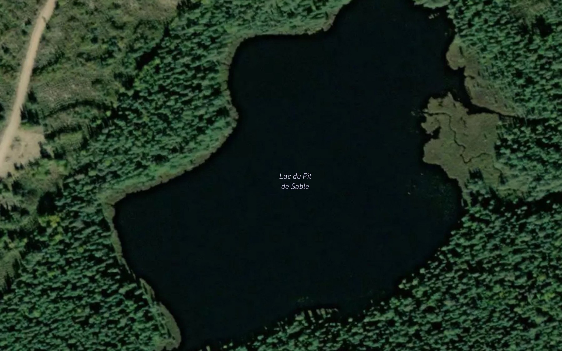 Satellite map of the Lac du Pit de Sable