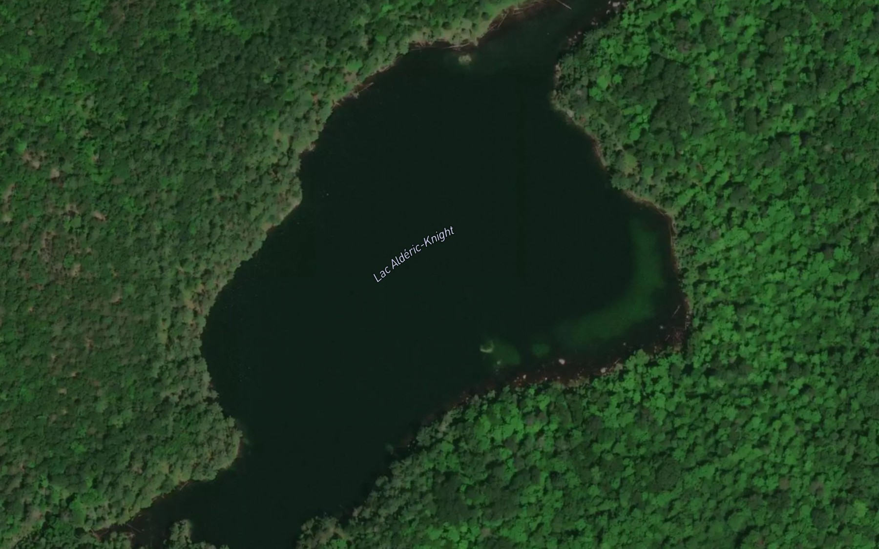 Satellite map of the Lac Alderic-Knight