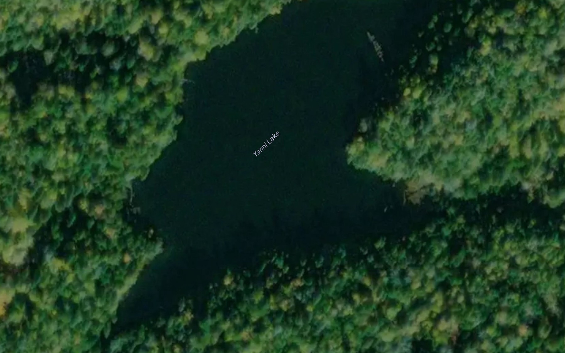 Satellite map of the Yanni Lake
