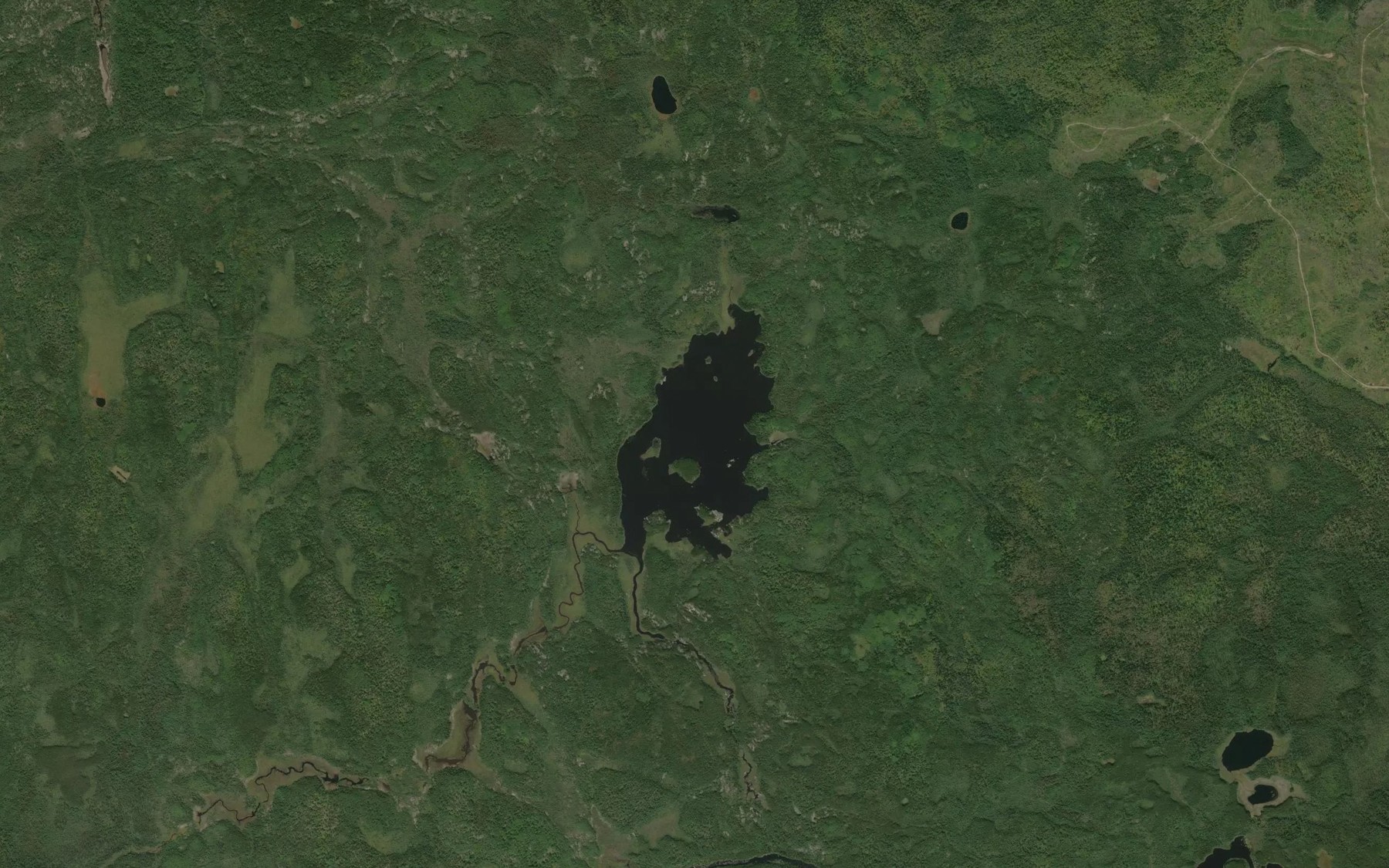 Satellite map of the Lighthall Lake