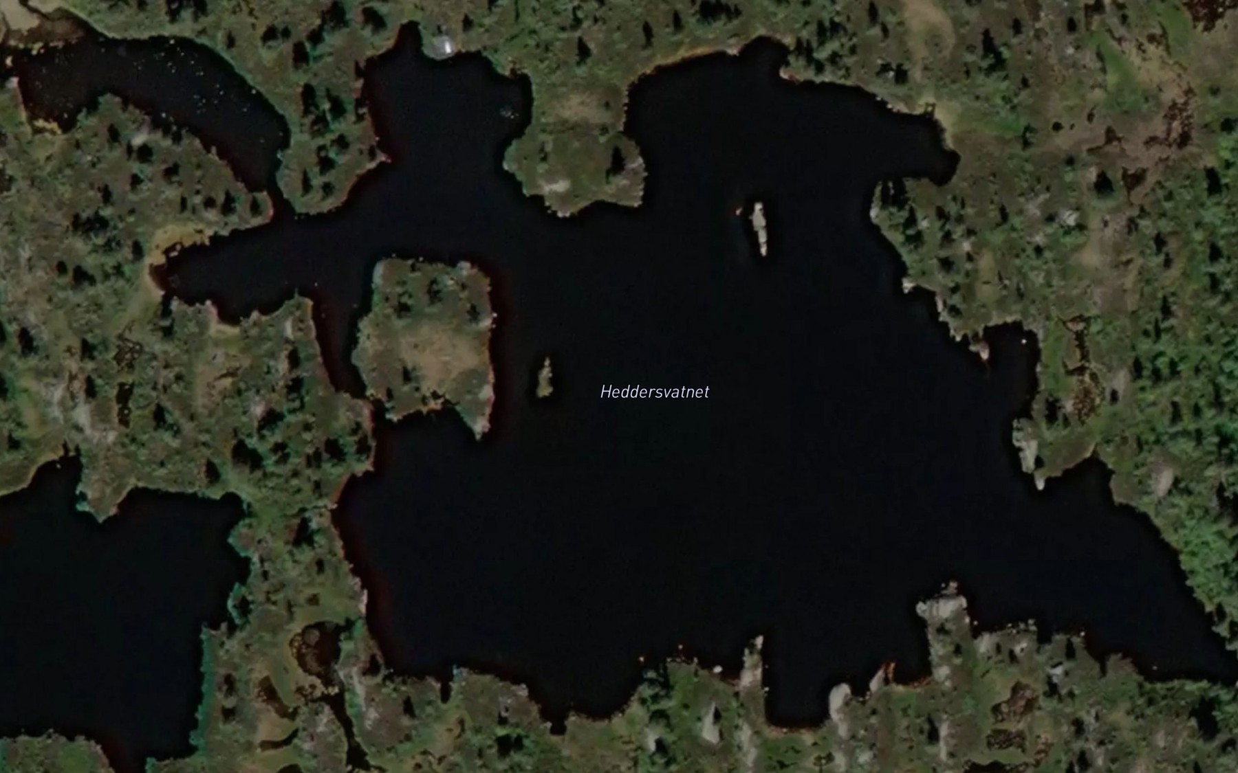 Satellite map of the Heddersvatnet