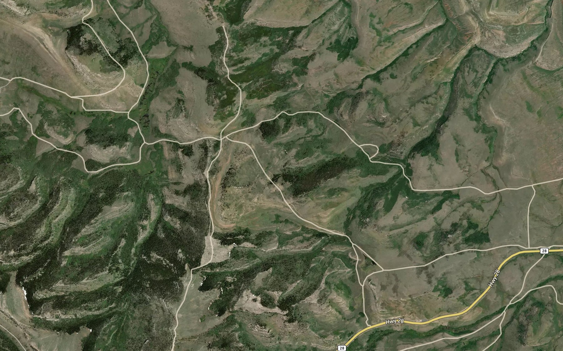 Satellite map of the Pine Spring