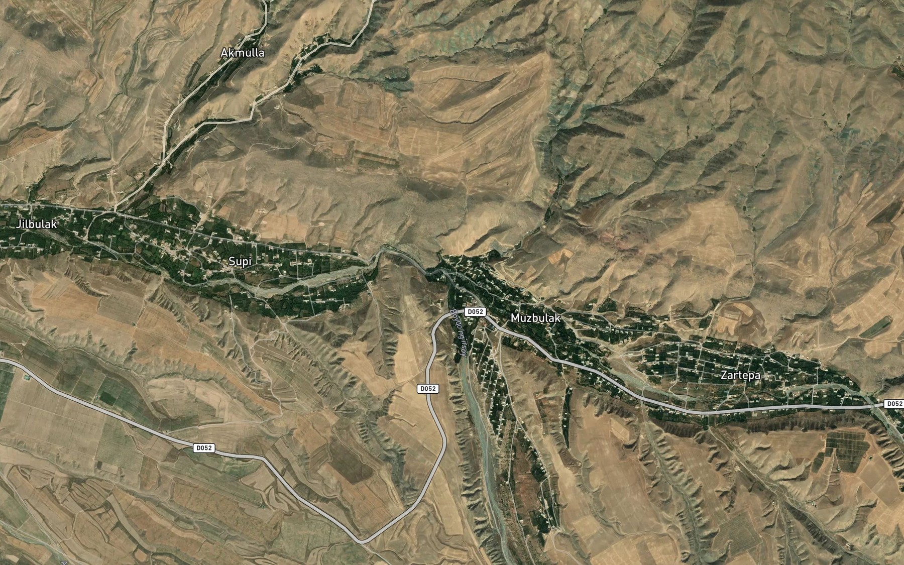 Satellite map of the Boyqo'ngirsoy