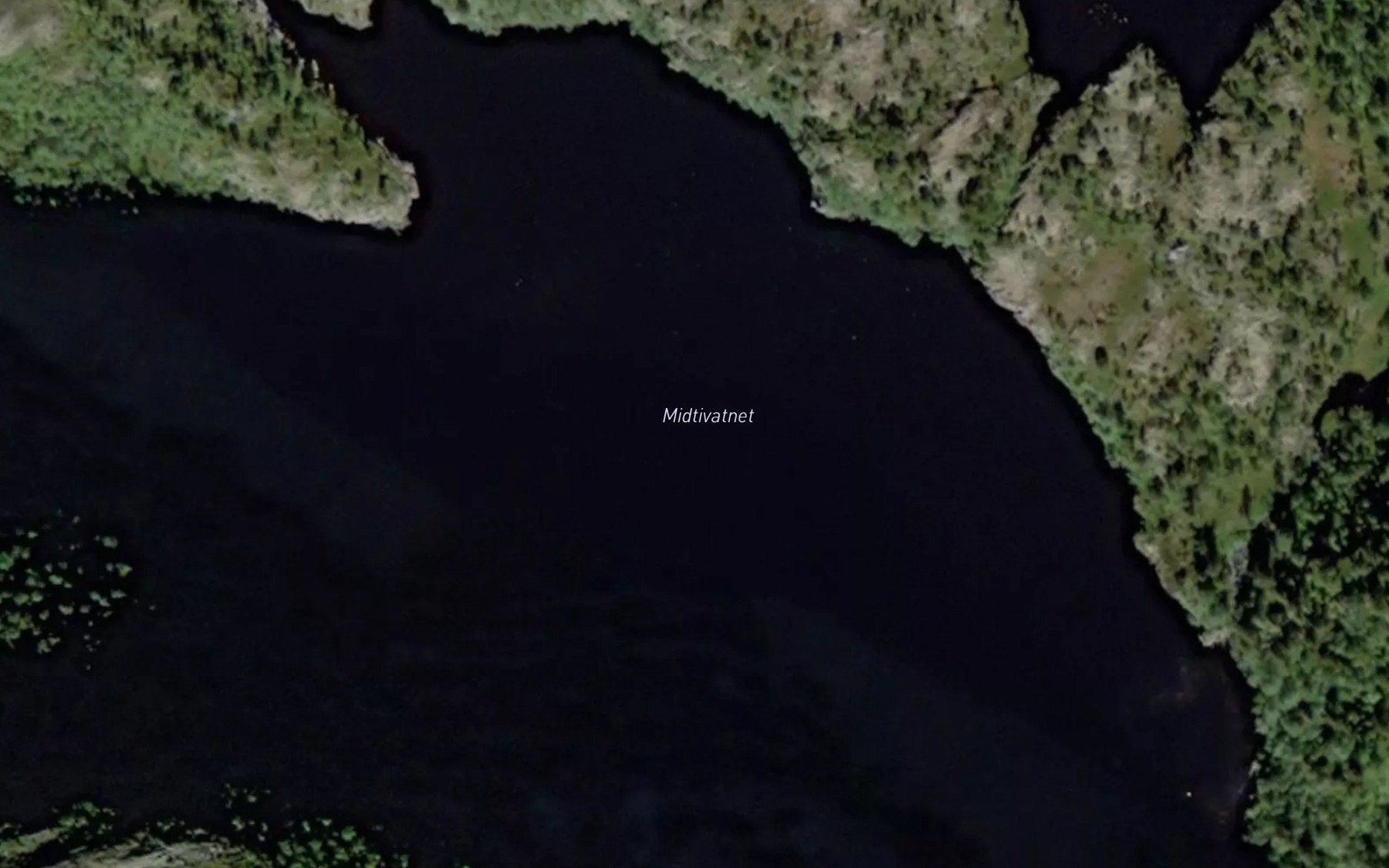 Satellite map of the Midtlivatnet