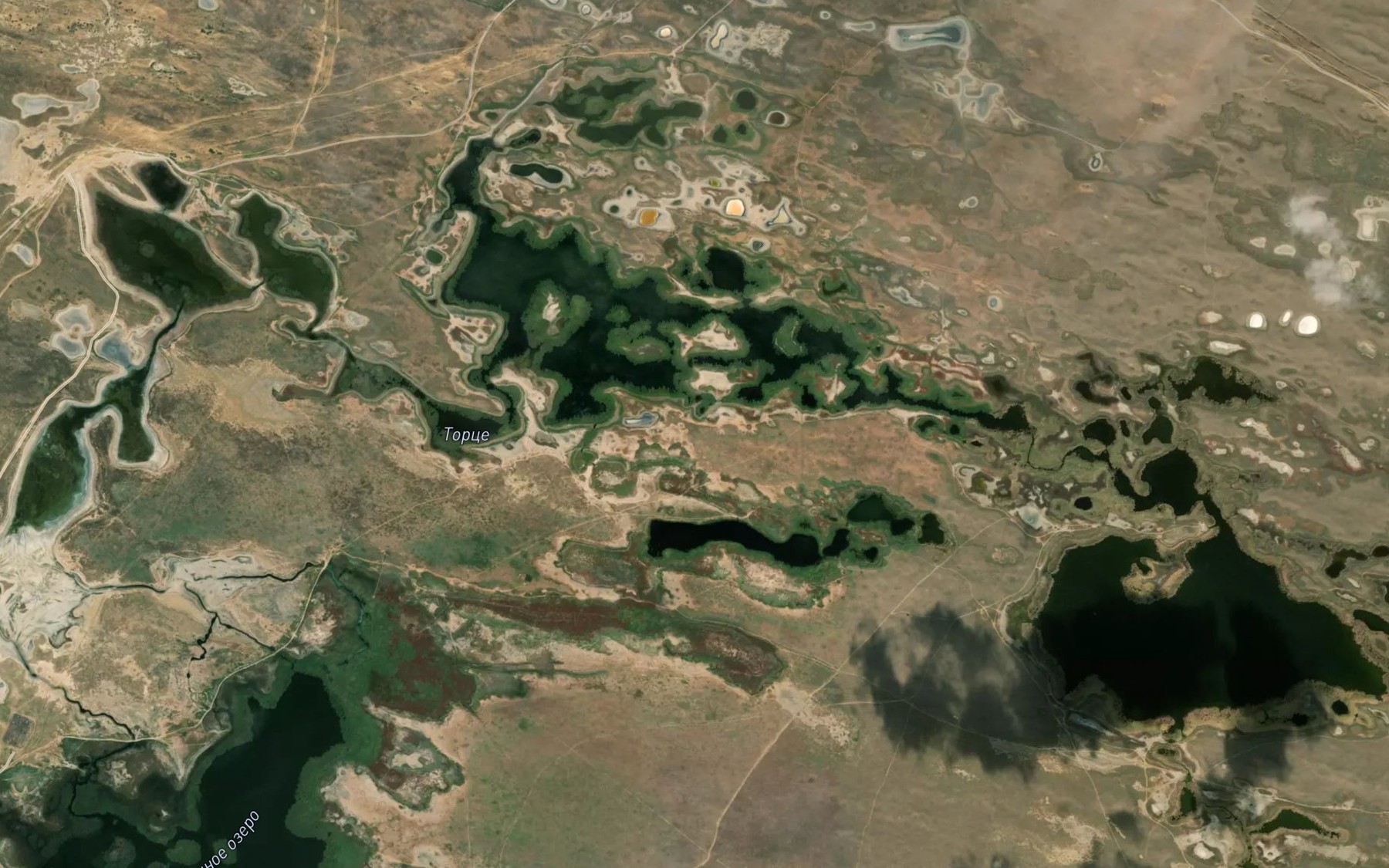 Satellite map of the Ozero Orlinoye