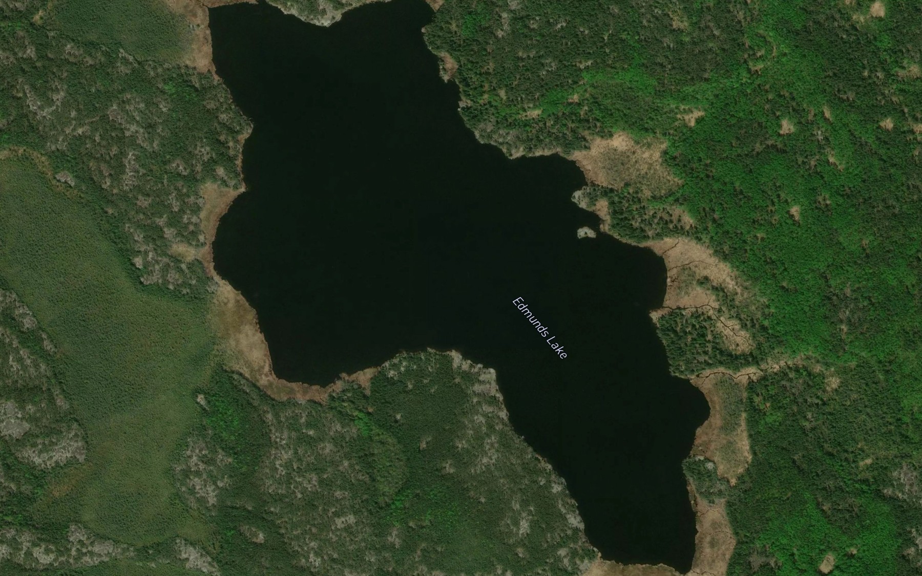Satellite map of the Edmunds Lake