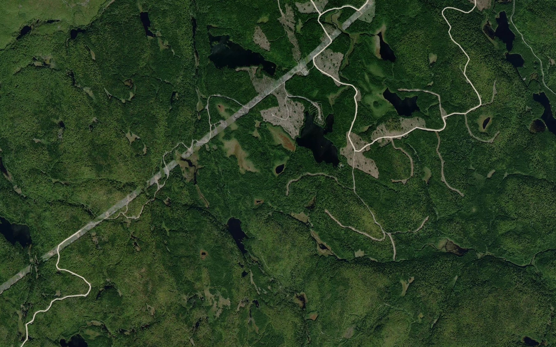 Satellite map of the Lac Nancy