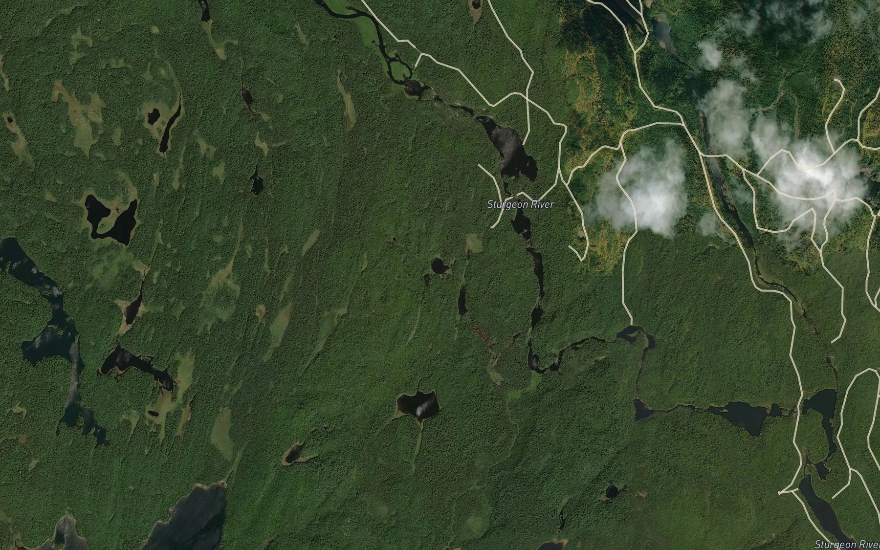 Satellite map of the O Lake
