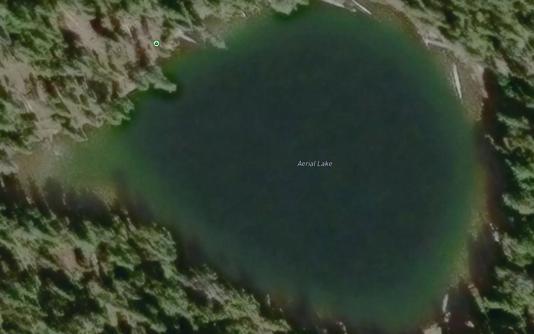 Satellite map of the Aerial Lake