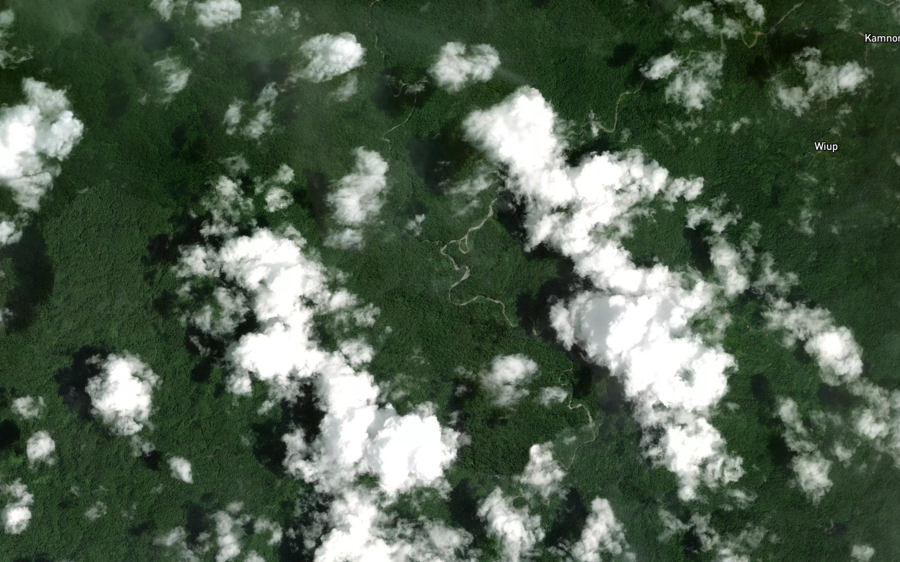 Satellite map of the Bilaf Creek