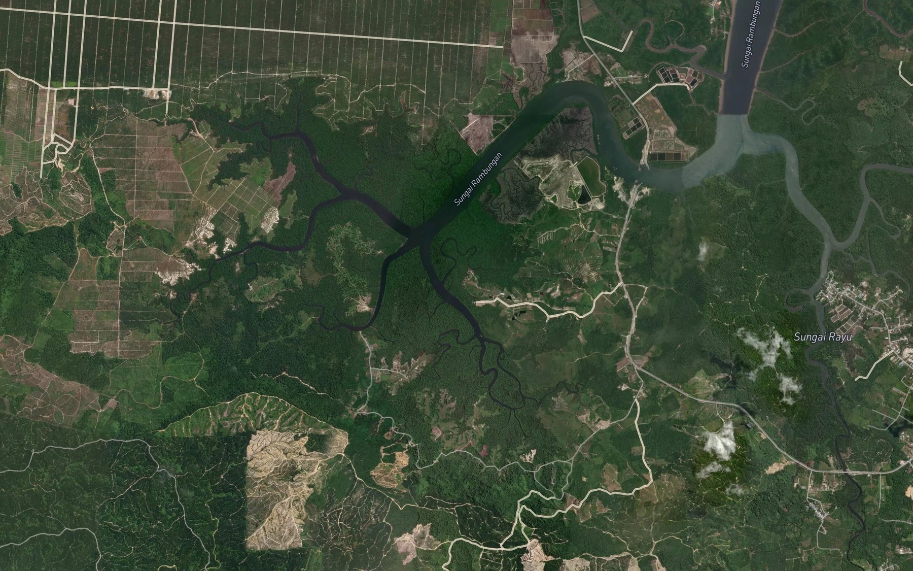 Satellite map of the Sungai Belanak
