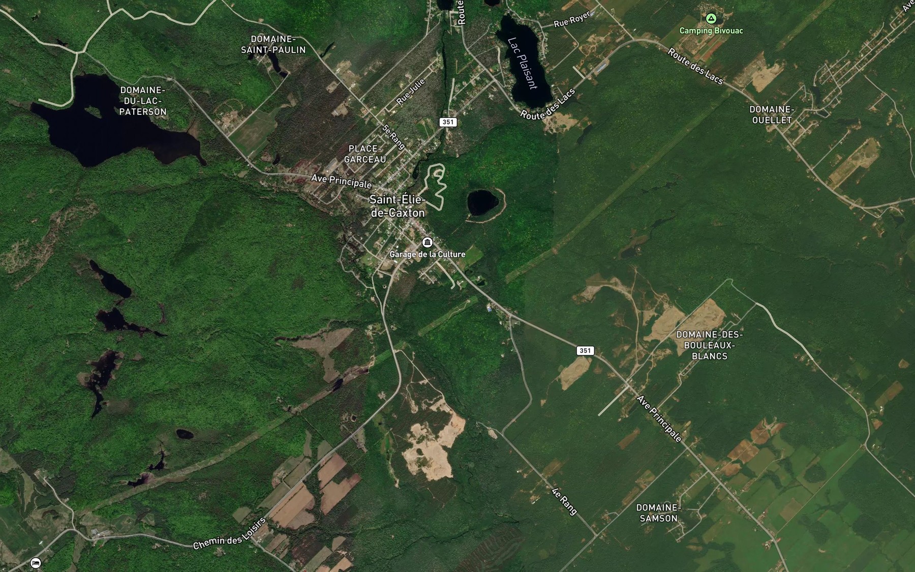 Satellite map of the Cours d'eau Pelletier