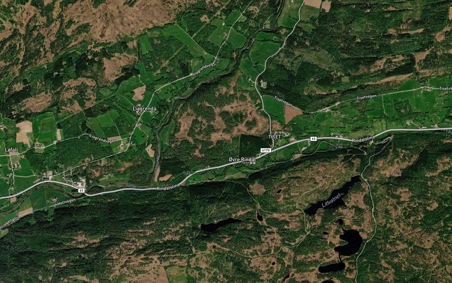 Satellite map of the Lommunda