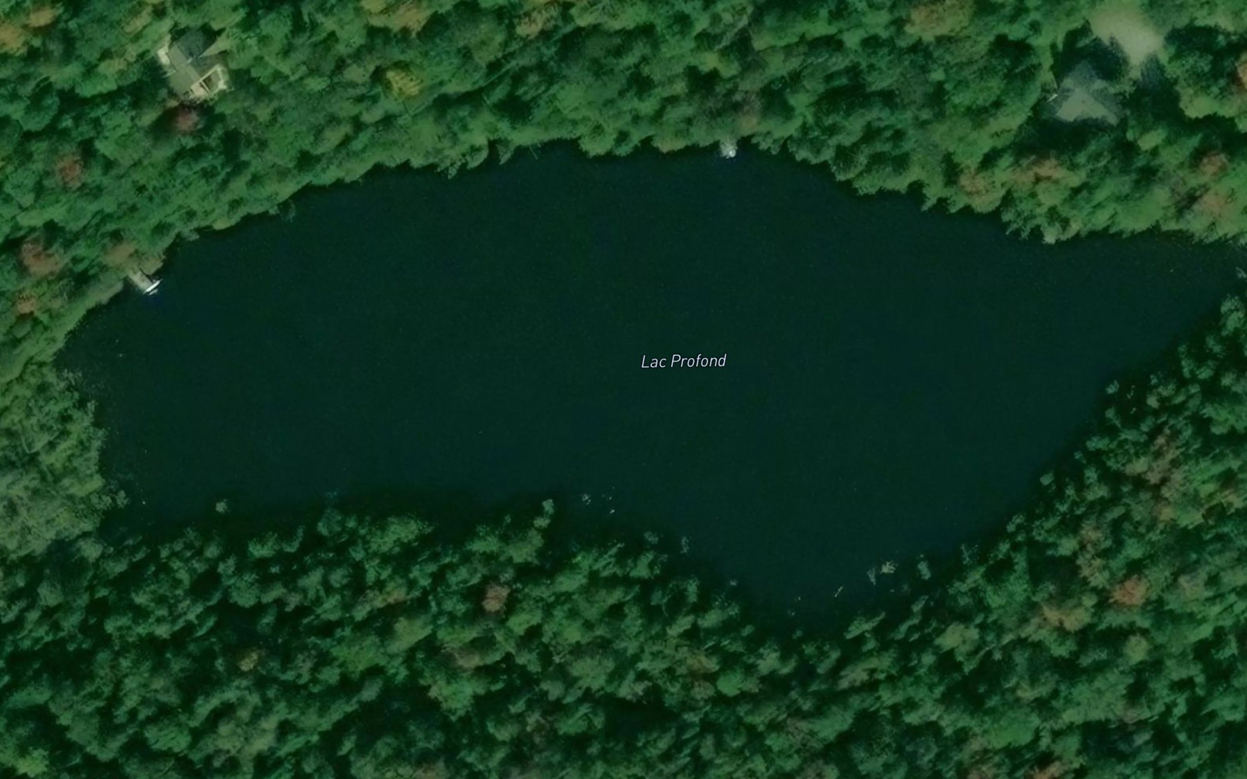 Satellite map of the Lac Profond