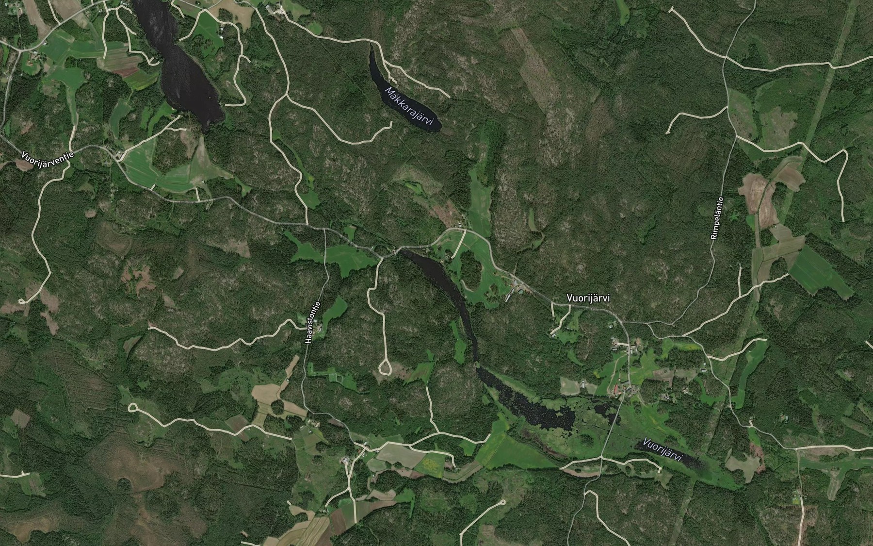 Satellite map of the Vuorijaervi