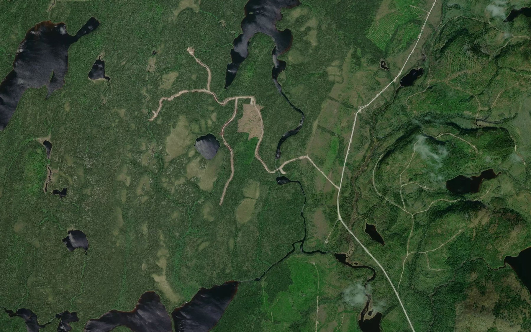 Satellite map of the Rapides Jeremie