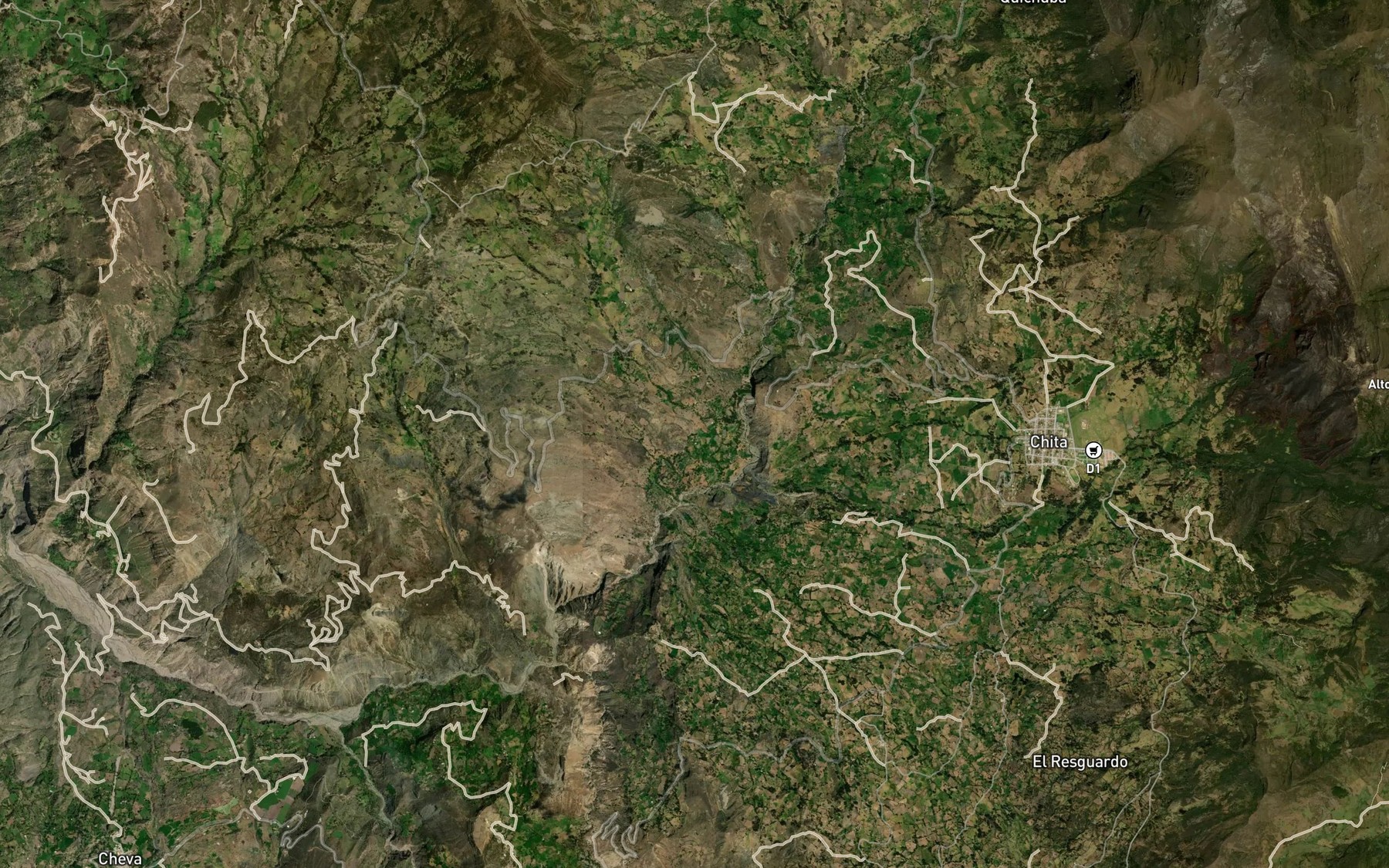 Satellite map of the Rio Loblanco
