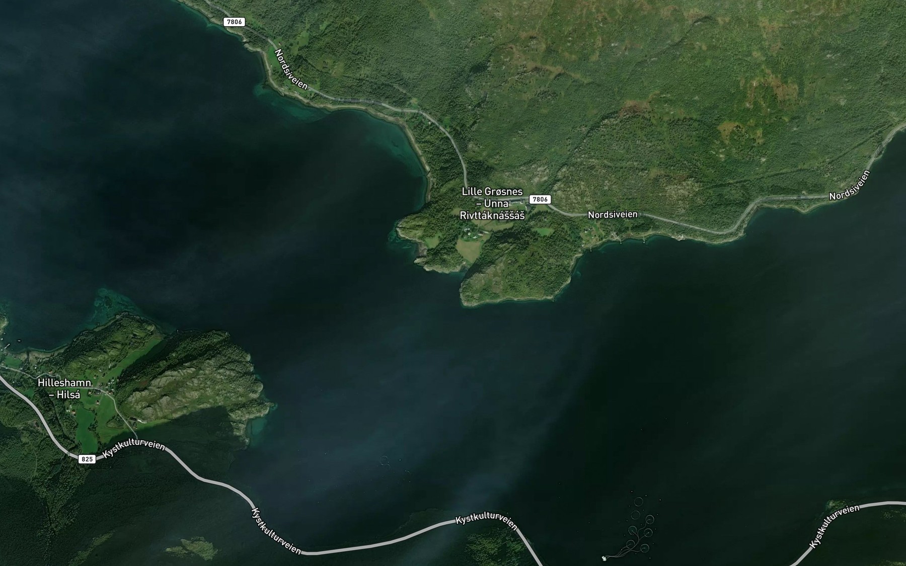 Satellite map of the Keila