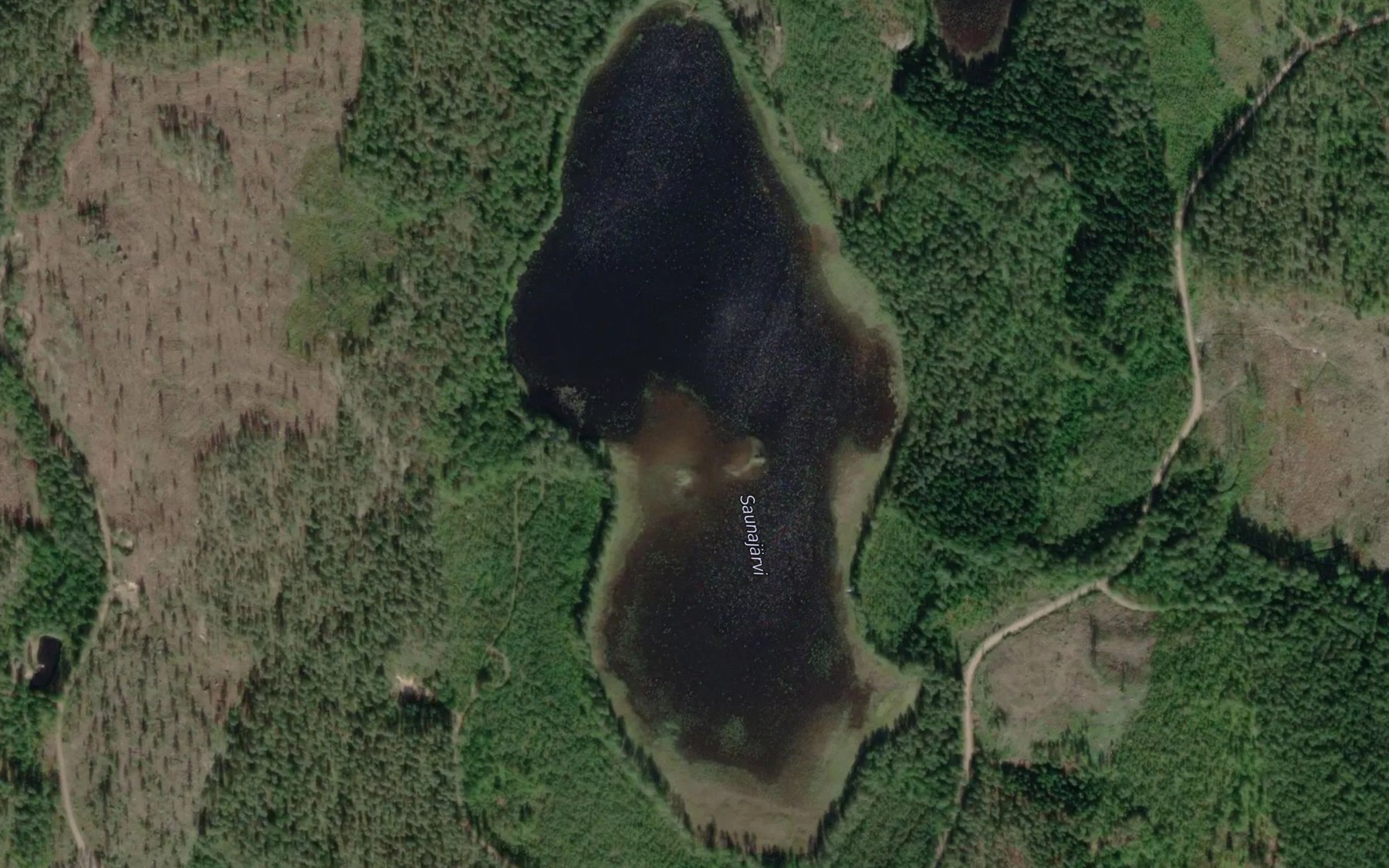 Satellite map of the Saunajarvi