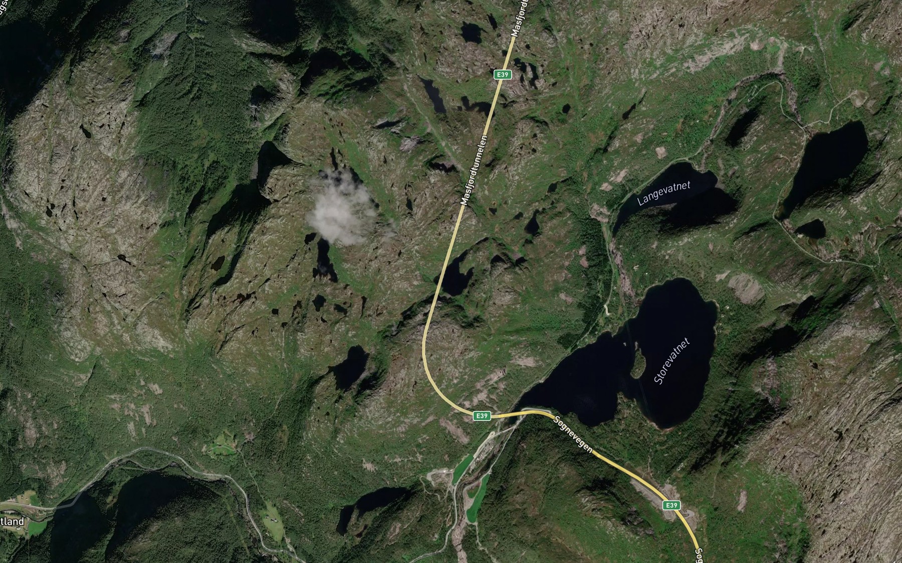 Satellite map of the Djupetjorni