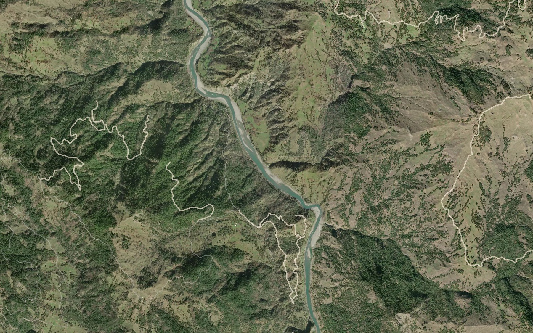 Satellite map of the Cherry Creek