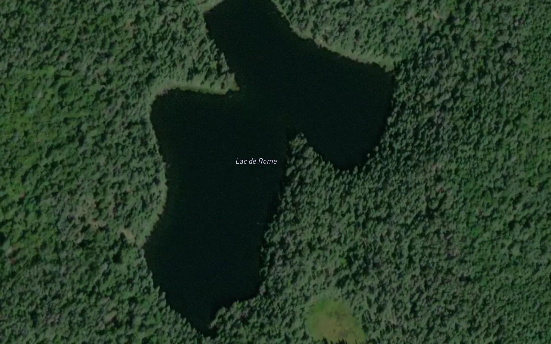 Satellite map of the Lac de Rome