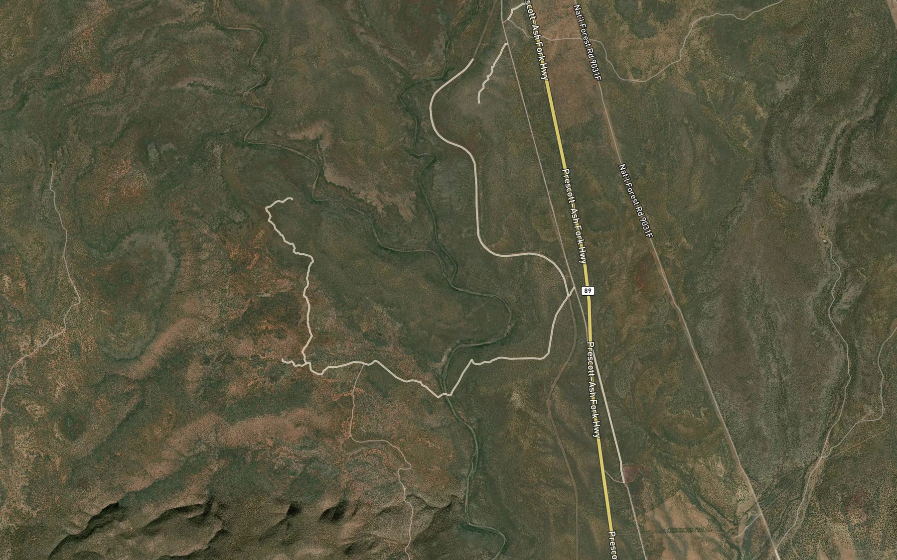 Satellite map of the Meath Wash