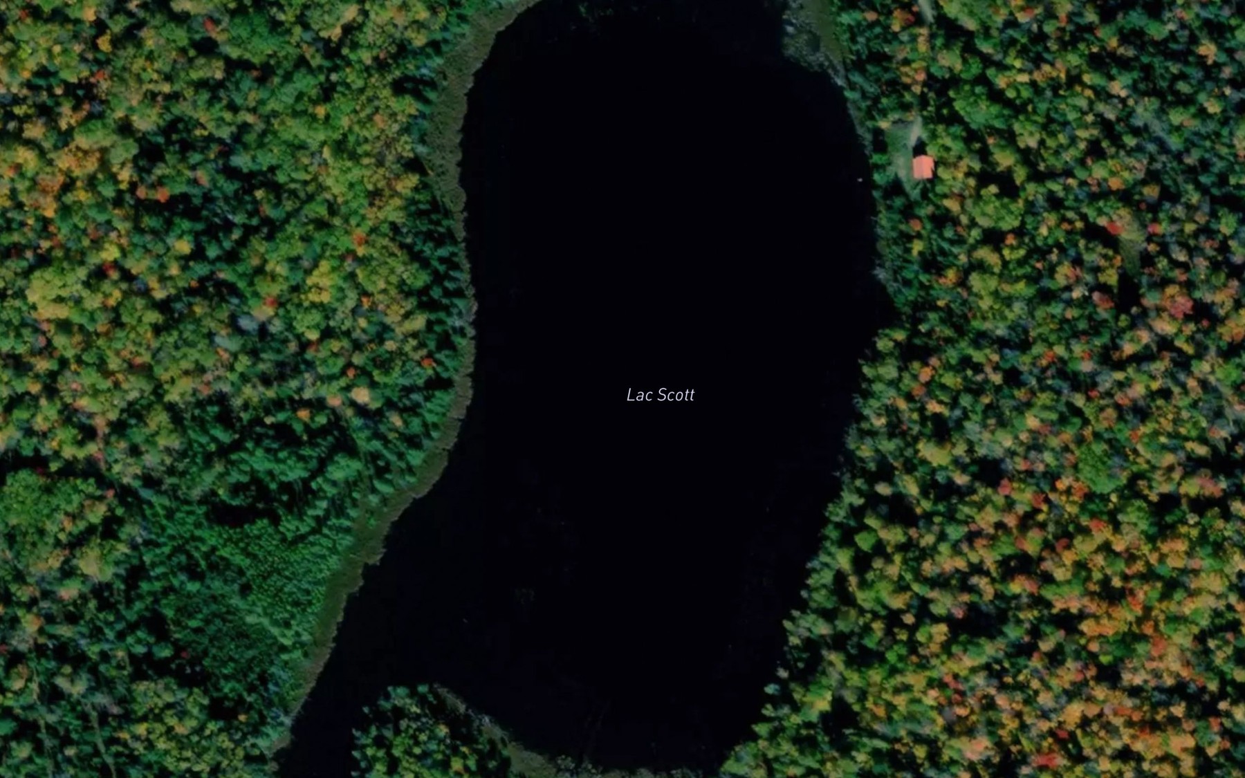 Satellite map of the Lac Scott