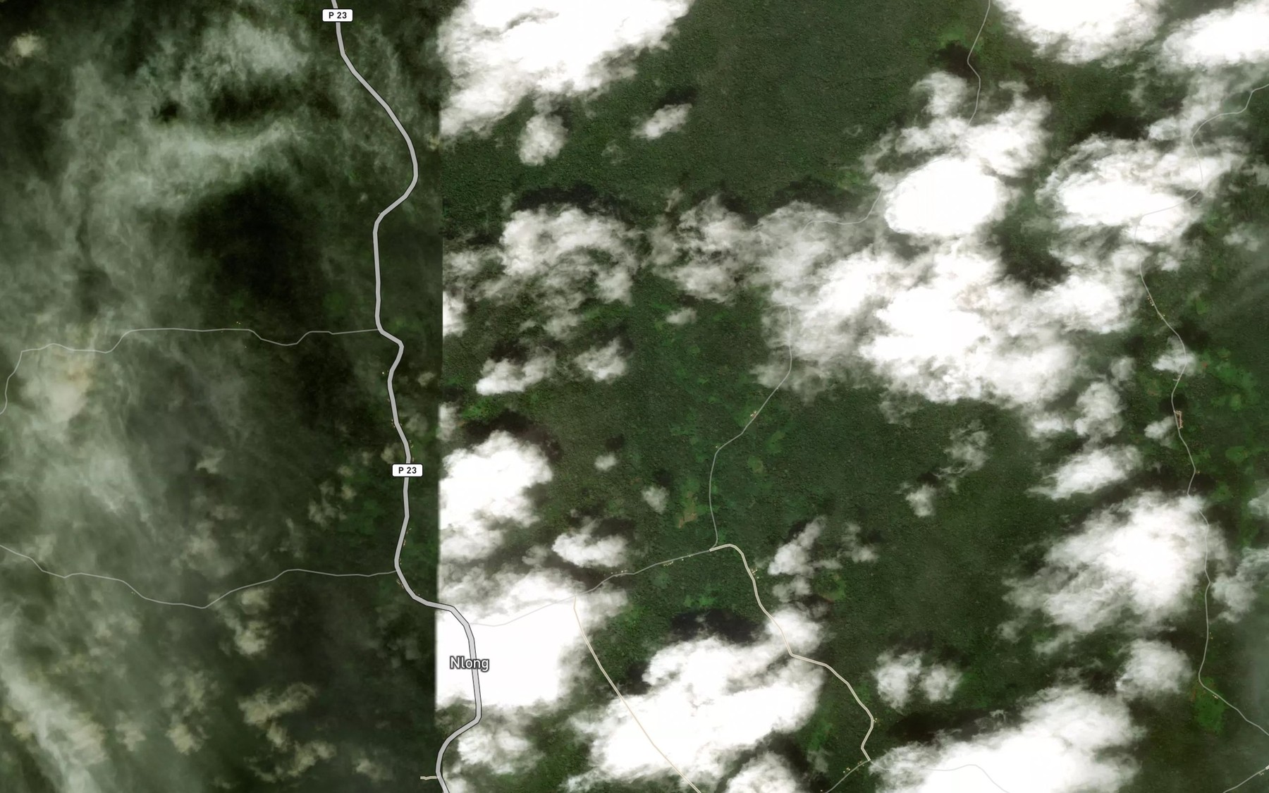 Satellite map of the Asso