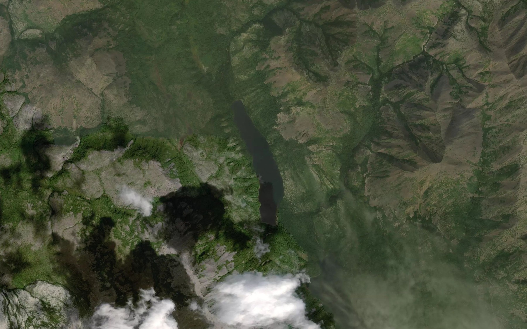 Satellite map of the Ozero Verkhneye