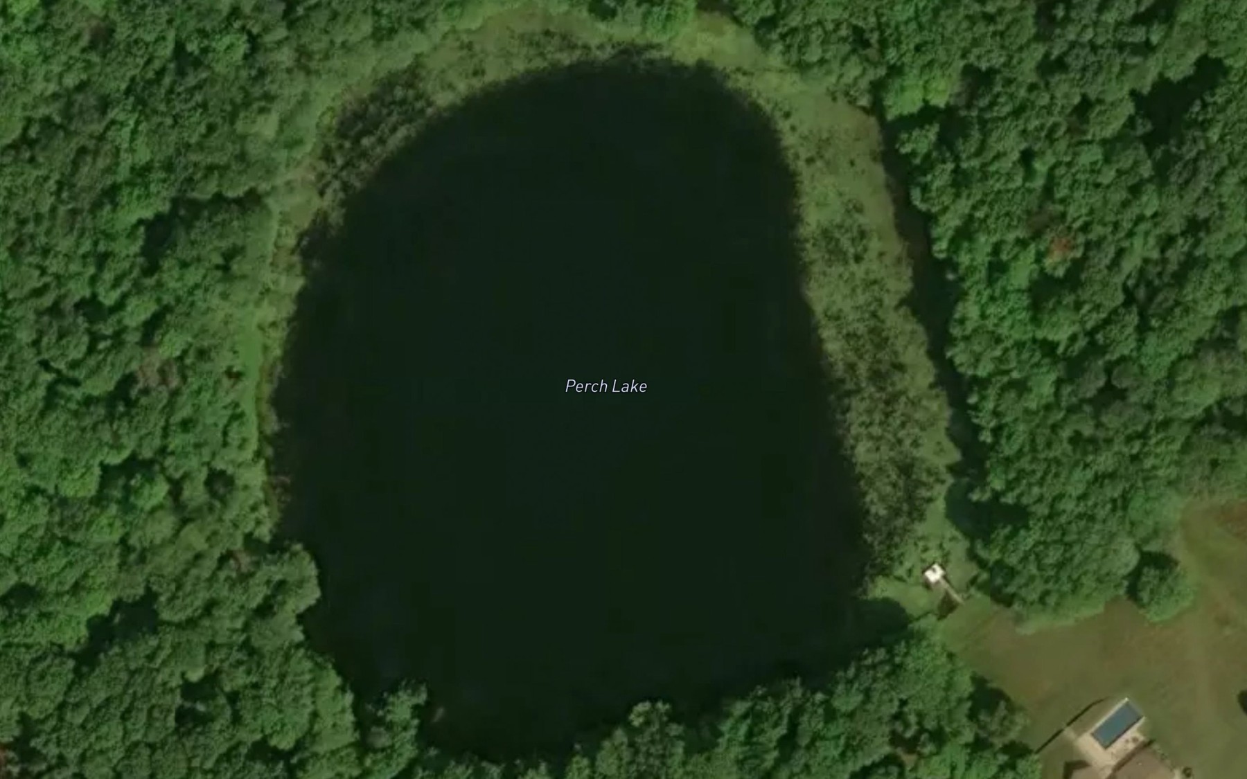 Satellite map of the Perch Lake