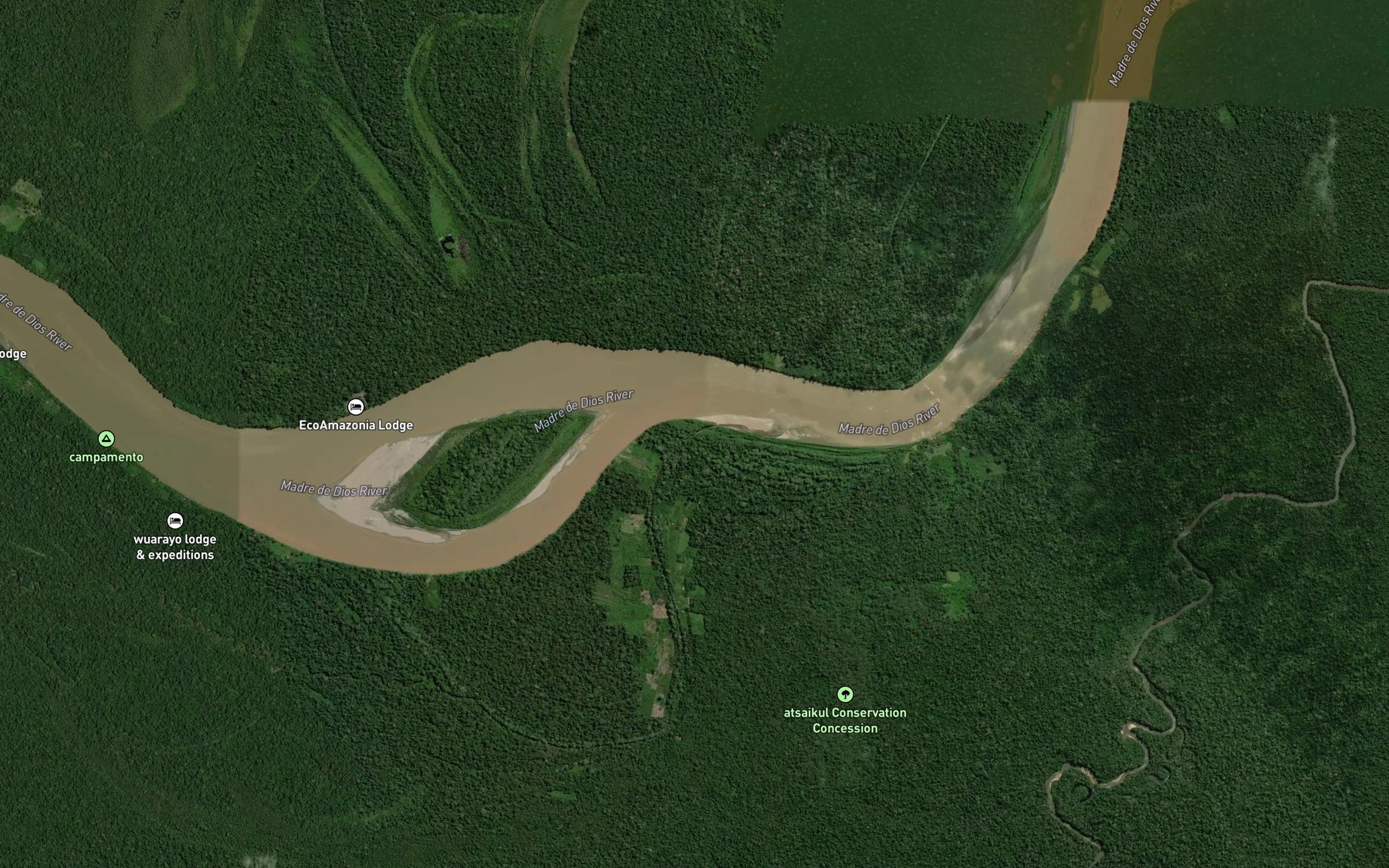 Satellite map of the Quebrada Briolo